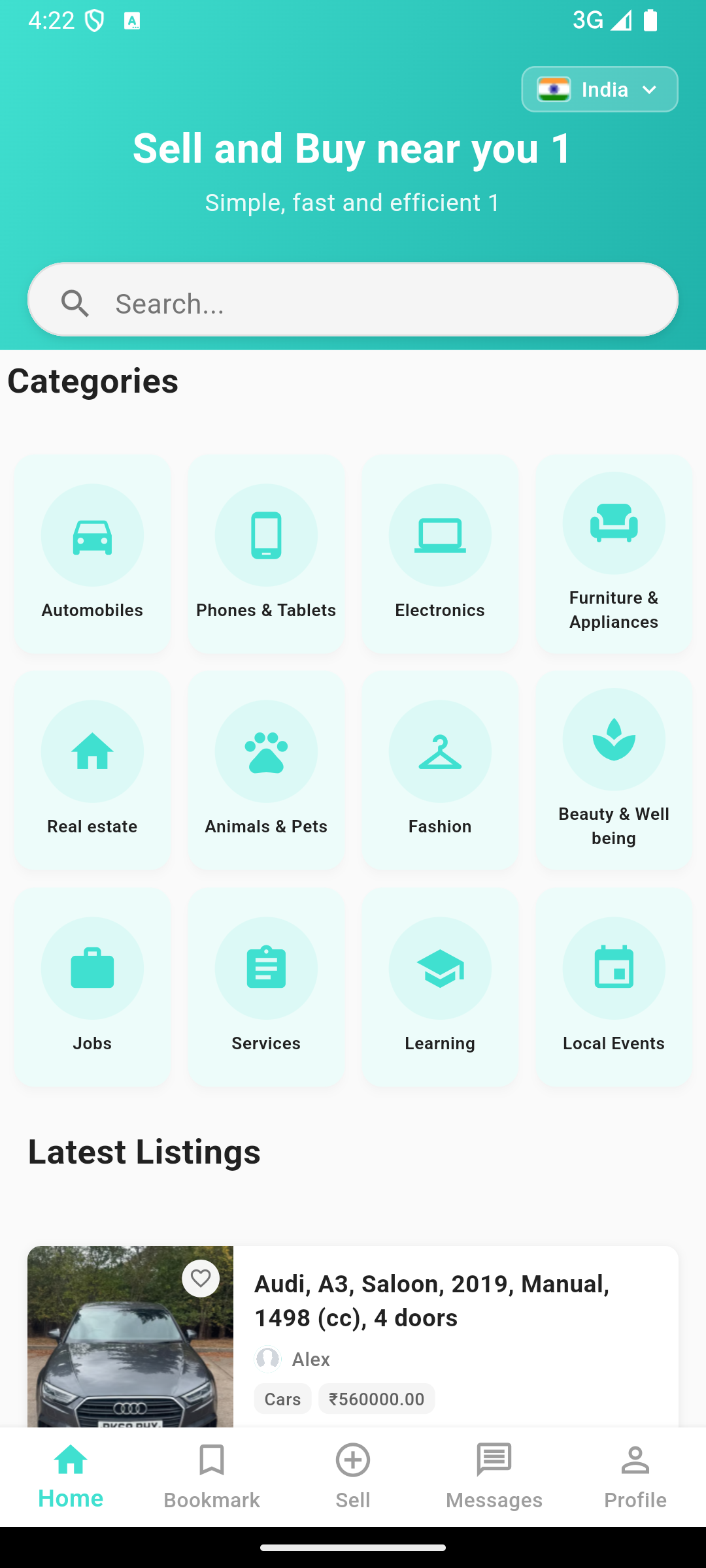 Home Screen